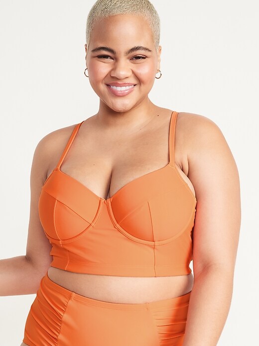 Underwire Longline Swim Top | Old Navy