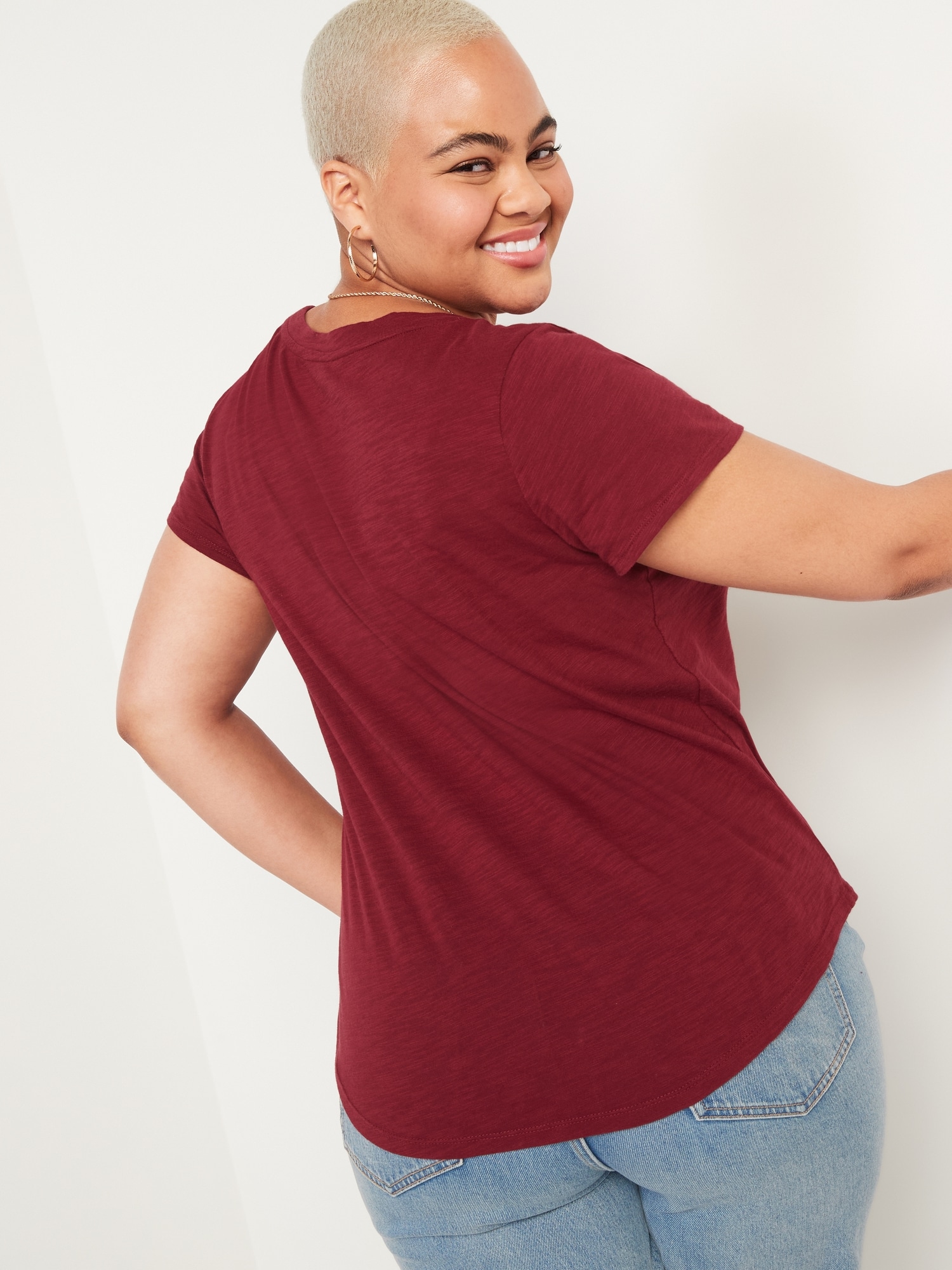 EveryWear Slub-Knit Scoop-Neck T-Shirt | Old Navy