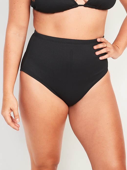 Image number 5 showing, Extra High-Waisted French-Cut Bikini Swim Bottoms