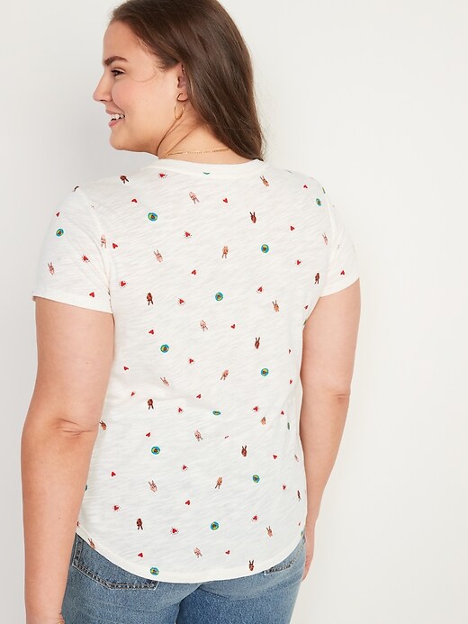 Image number 6 showing, EveryWear Printed Slub-Knit T-Shirt for Women