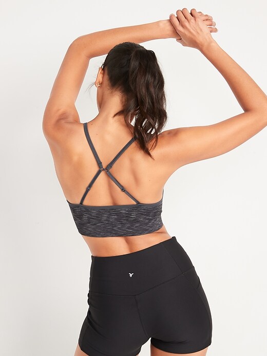 Old Navy - Light Support Seamless Convertible Racerback Sports Bra for  Women XS-4X