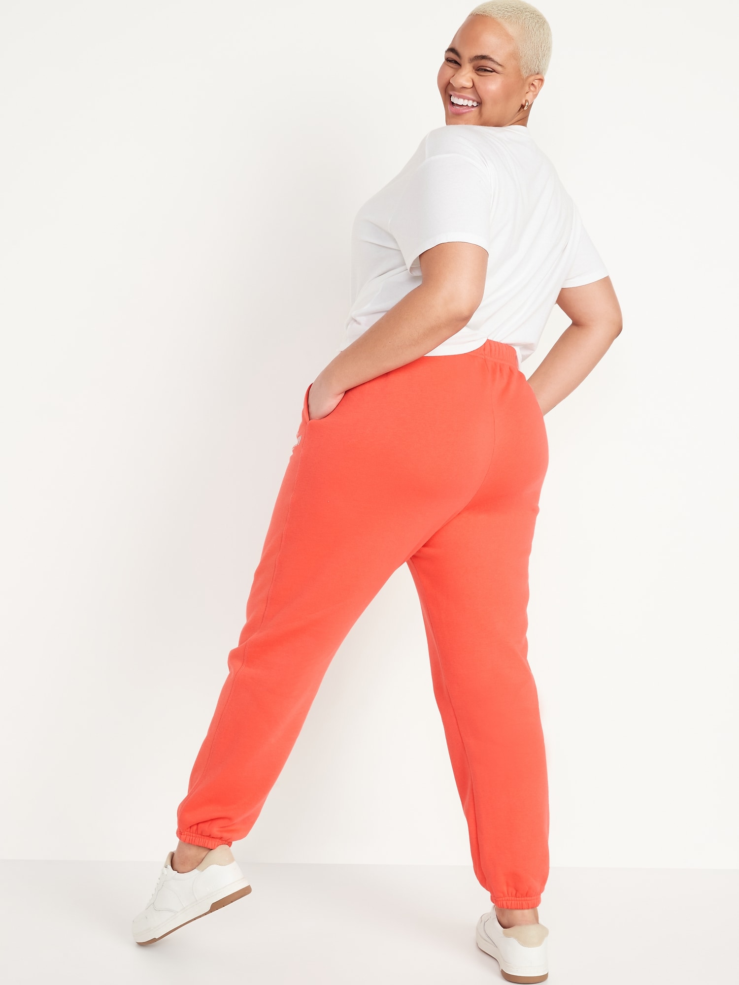 orange sweatpants old navy