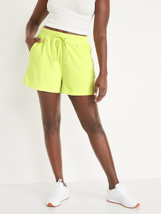 Image number 5 showing, Extra High-Waisted Vintage Lounge Shorts -- 3-inch inseam