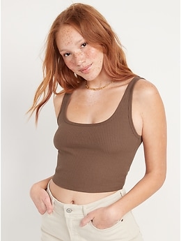 old navy brown tank top