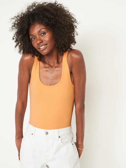 Oldnavy Scoop-Neck Rib-Knit First Layer Tank Top for Women