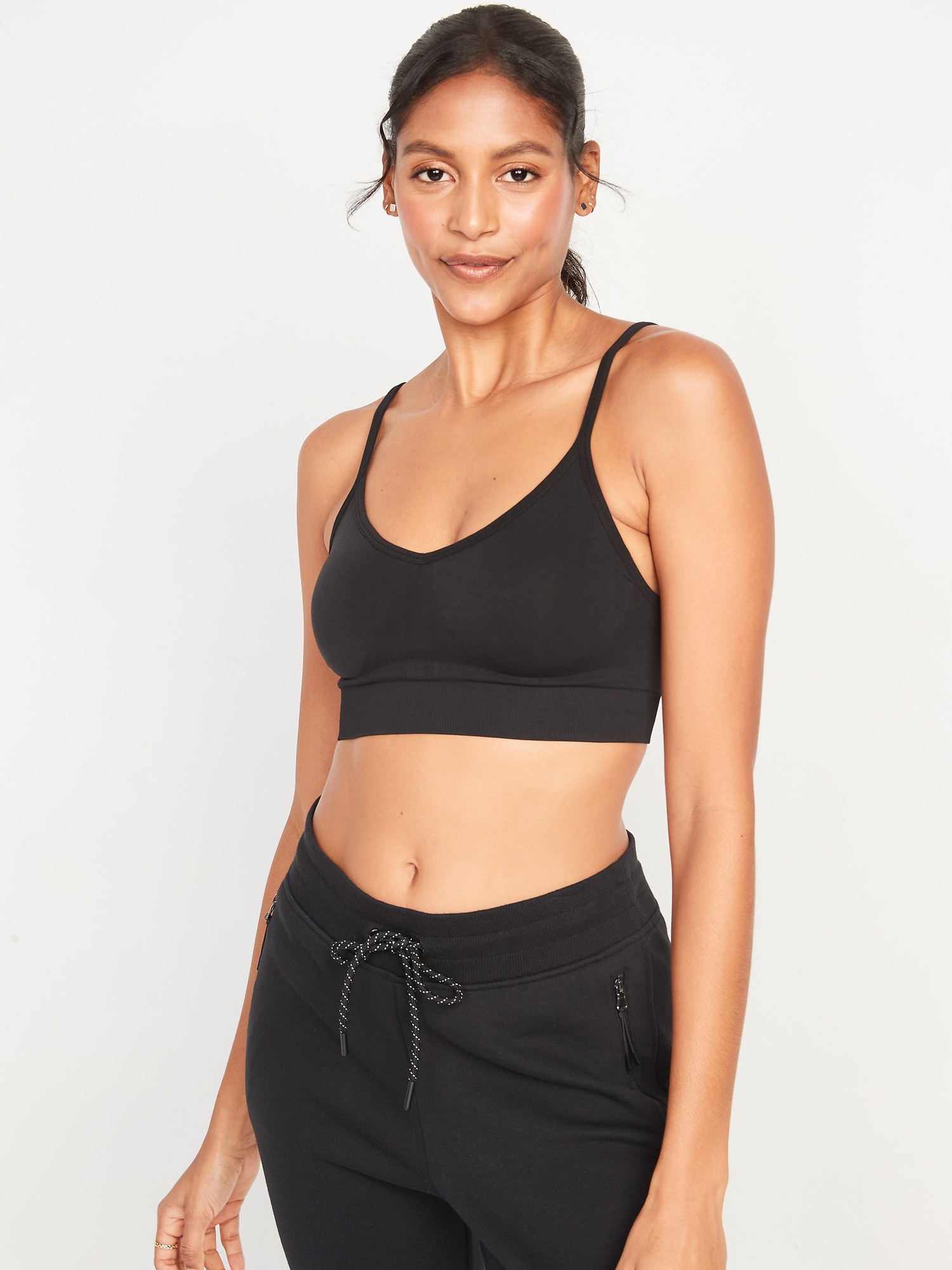 Light Support Seamless Convertible Racerback Sports Bra for Women XS-4X |  Old Navy