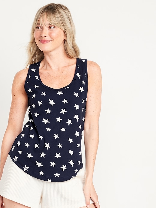 Old Navy Matching Print Pajama Tank Top for Women. 1