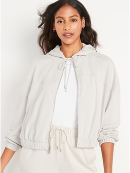 old navy cropped hoodie