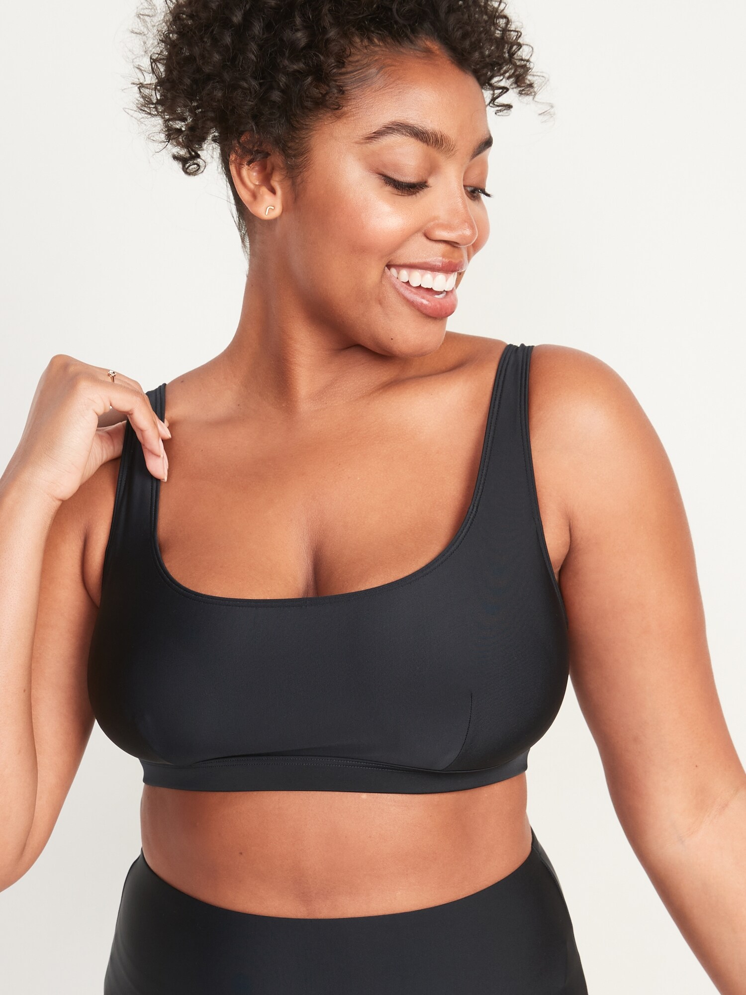 old navy scoop neck swim top