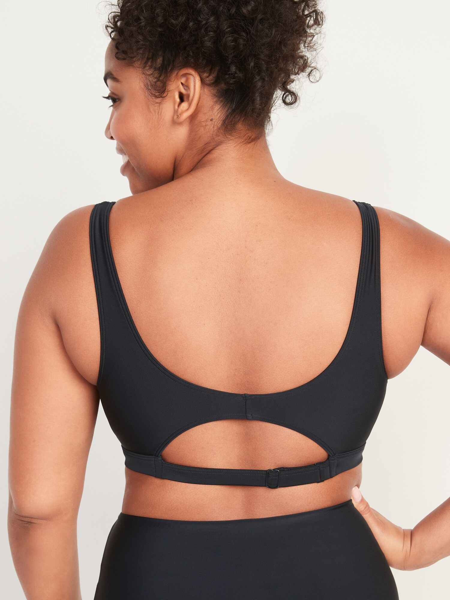 old navy scoop neck swim top