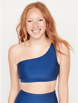 One-Shoulder Swim Top