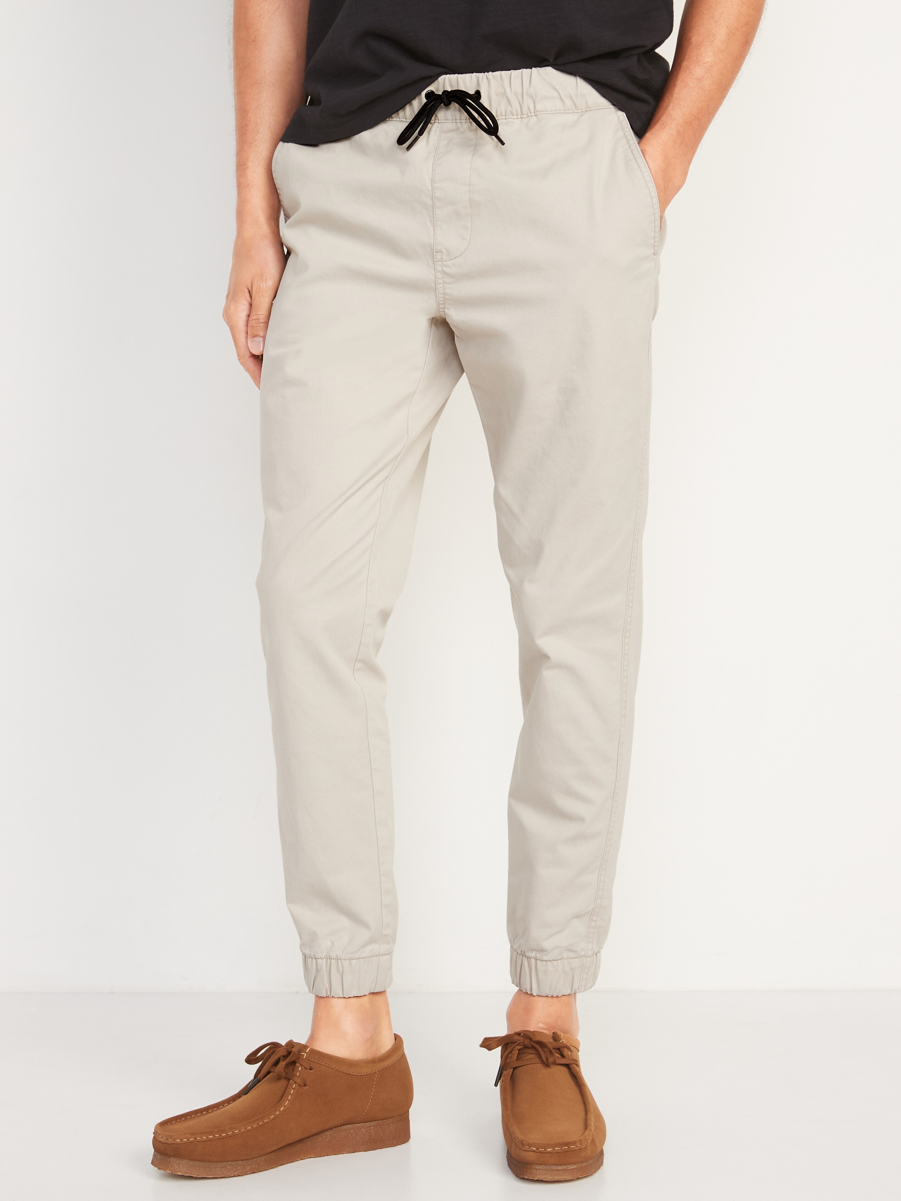 old navy men's twill joggers