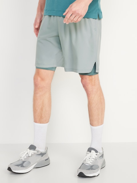 Go 2-in-1 Workout Shorts + Base Layer -- 9-inch inseam