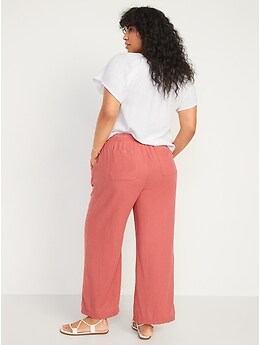 Old navy petite hot sale linen pants