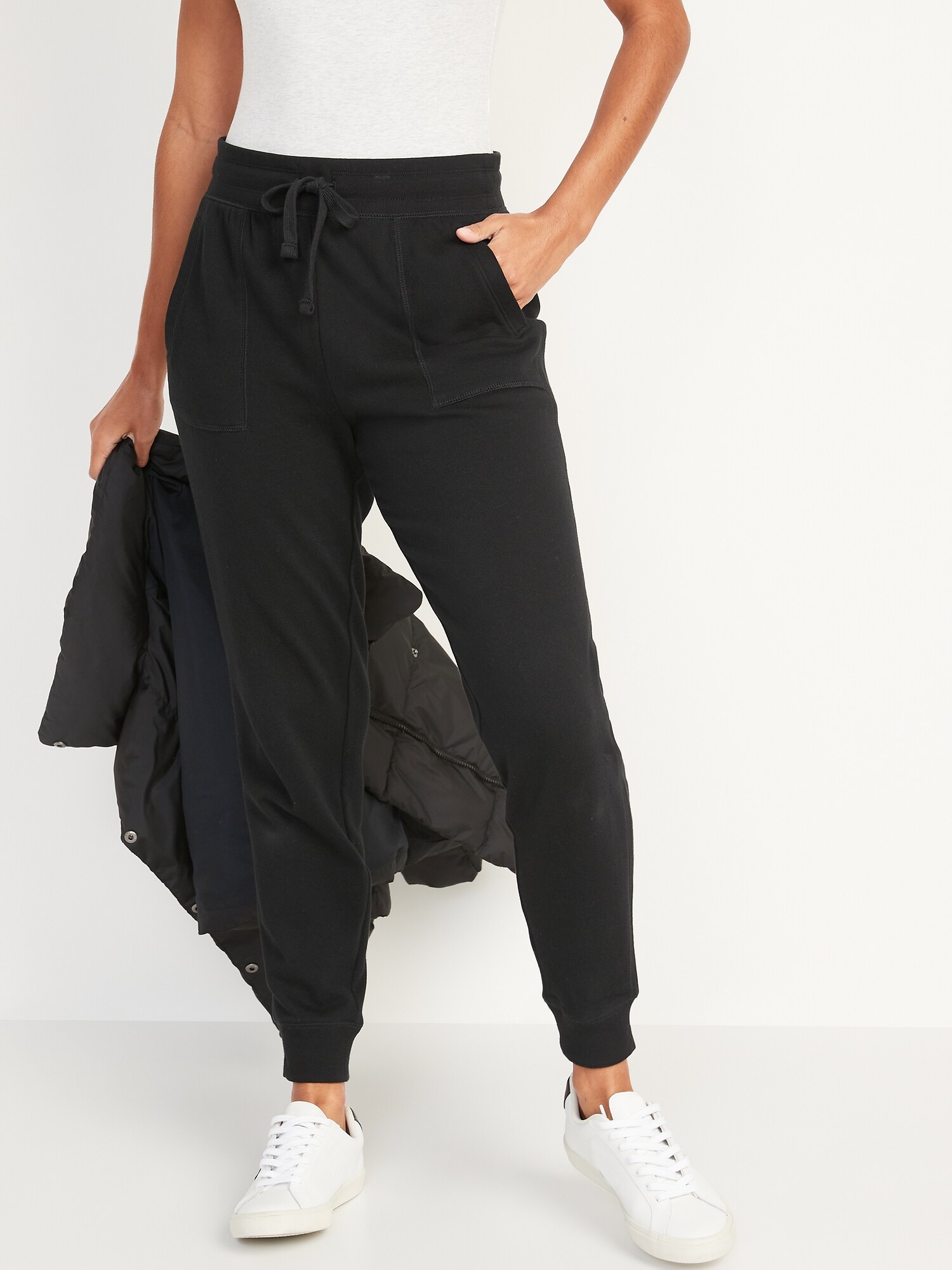 High-Waisted Garment-Dyed Street Jogger Pants for Women | Old Navy