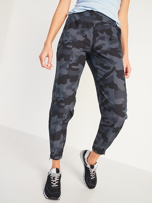 Image number 1 showing, Mid-Rise StretchTech Jogger Pants for Women