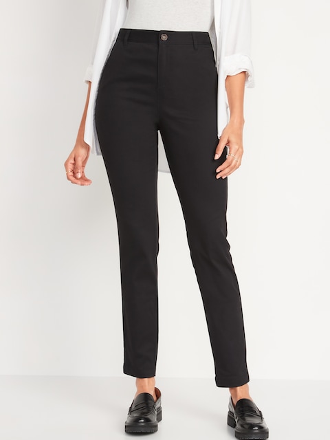 High-Waisted Wow Skinny Pants - Black Jack