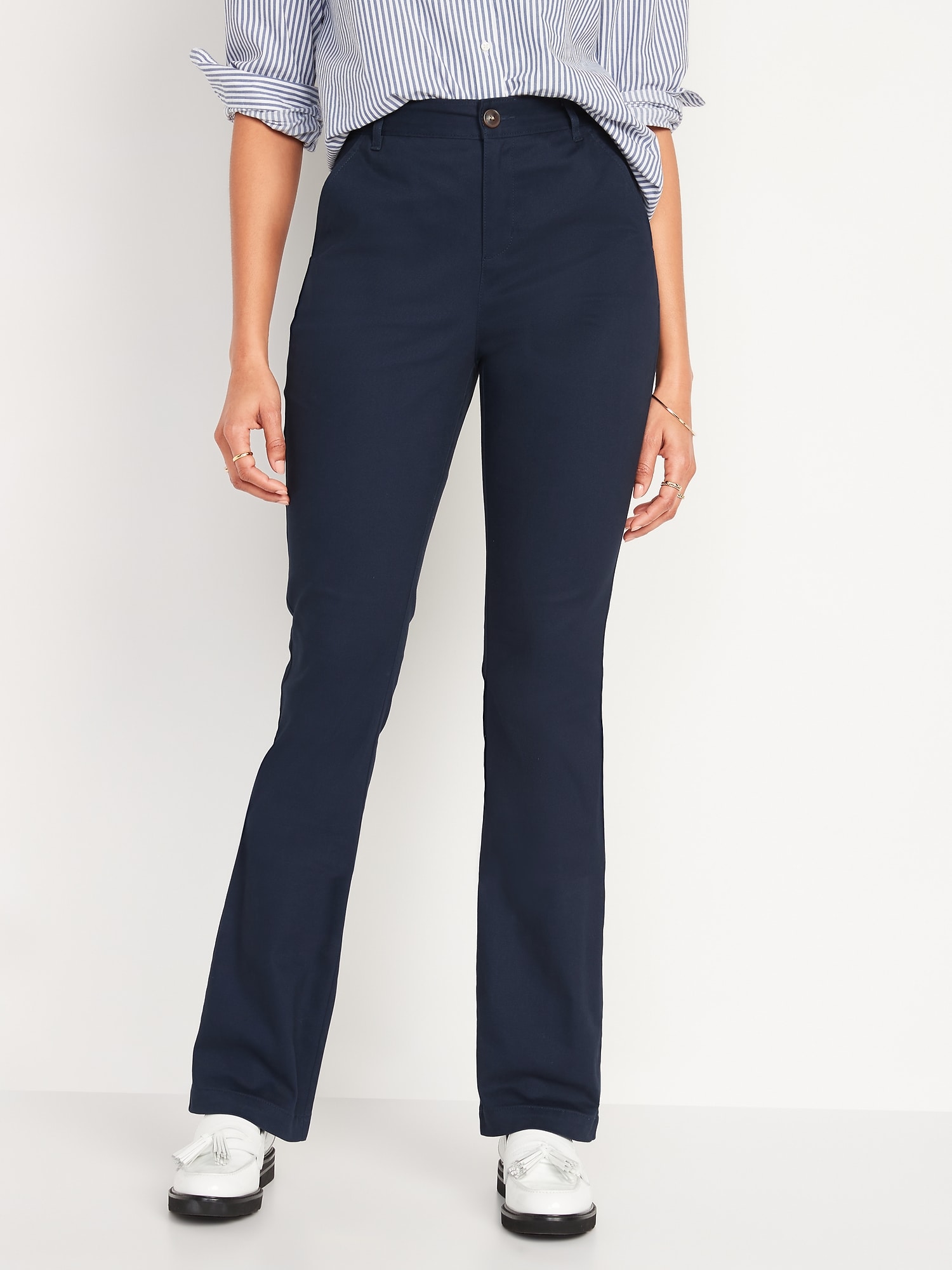 Old Navy Extra High-Waisted PowerChill Slim Boot-Cut Pants for Women -  ShopStyle