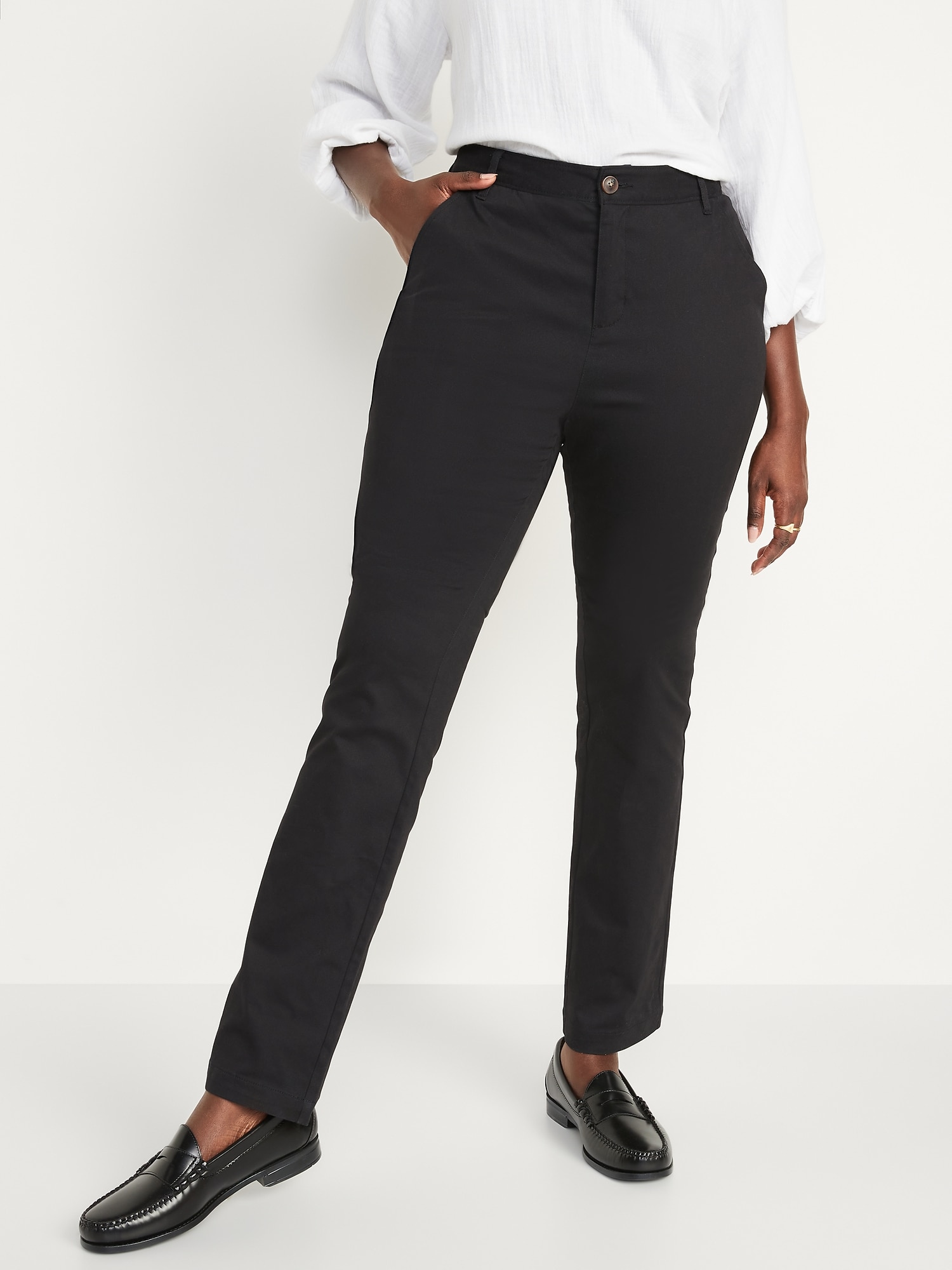 Cigarette trousers - Black - Ladies | H&M GB-saigonsouth.com.vn
