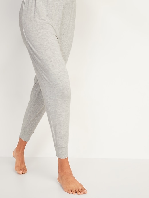 View large product image 1 of 3. High-Waisted Sunday Sleep Ultra-Soft Jogger Pajama Pants