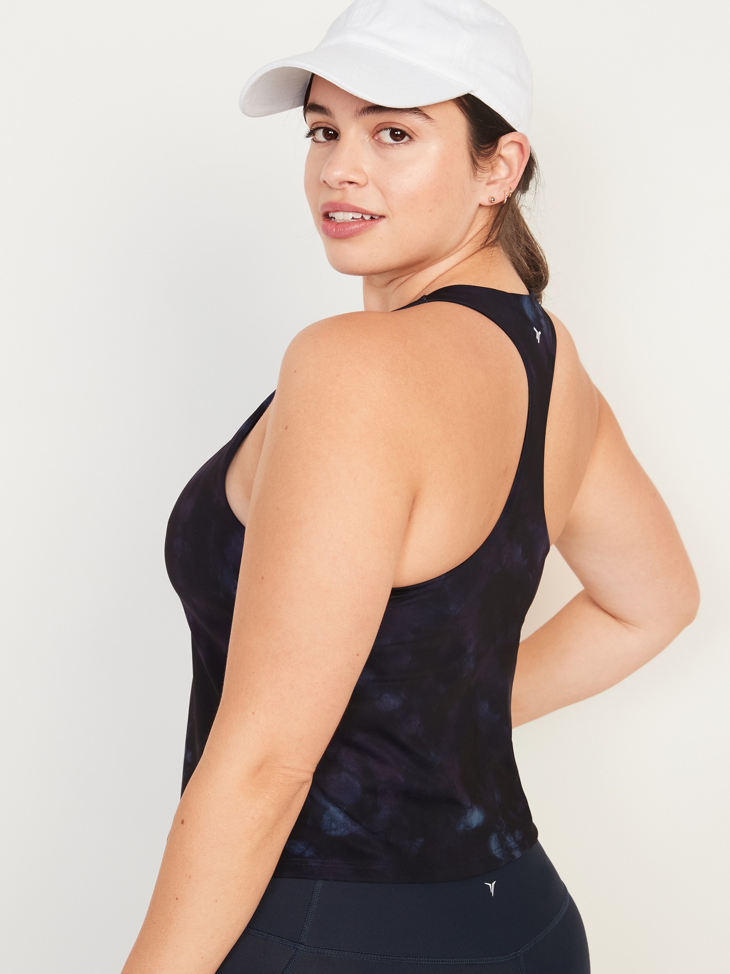 PowerSoft Cropped ShelfBra Tank Top for Women Old Navy