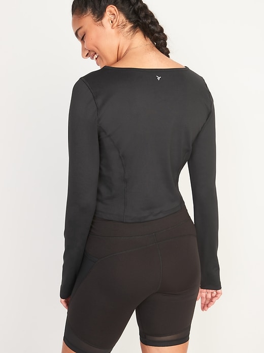 Image number 2 showing, PowerSoft Long-Sleeve Cropped Performance Top for Women
