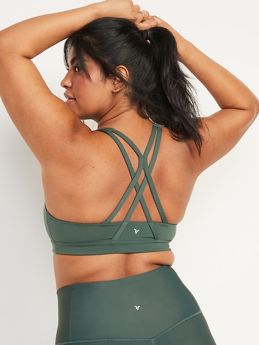 Image number 6 showing, Medium-Support Strappy Sports Bra