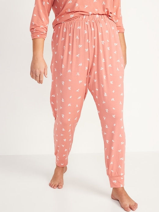 Image number 5 showing, High-Waisted Sunday Sleep Ultra-Soft Jogger Pajama Pants for Women