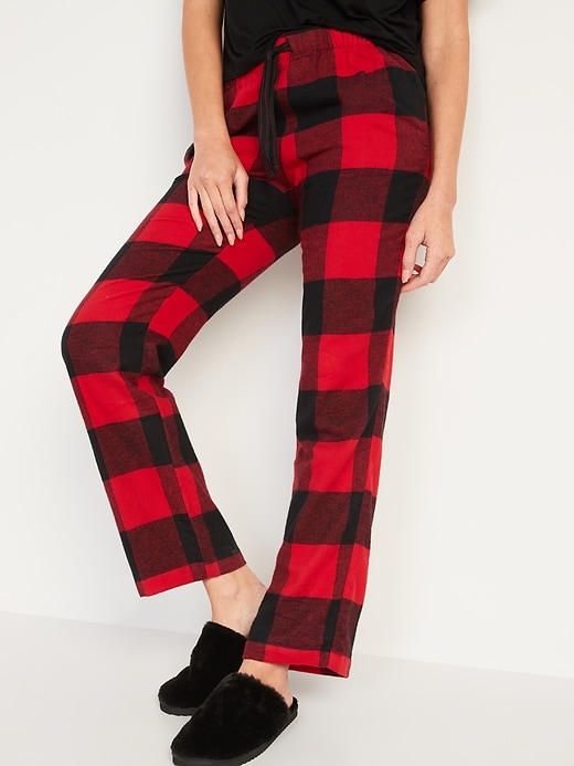Image number 1 showing, Matching Plaid Flannel Pajama Pants 2-Pack