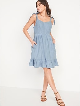 old navy women's denim dresses