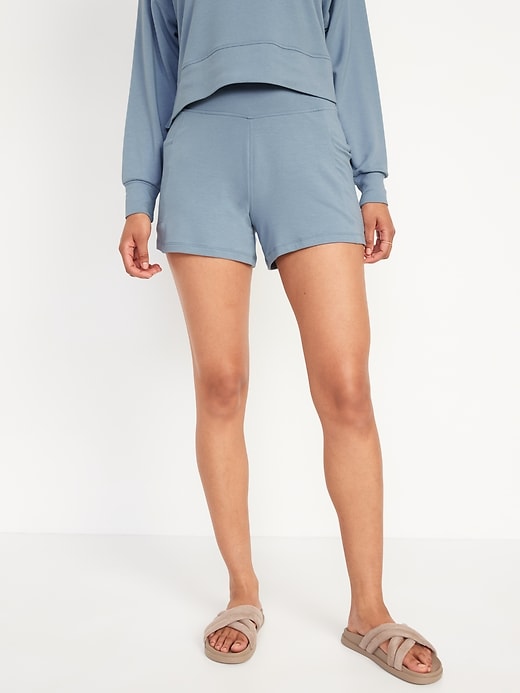 Image number 1 showing, High-Waisted Live-In Shorts -- 4-inch inseam