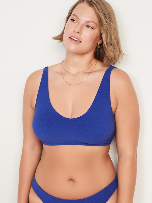 Image number 5 showing, V-Neck Terry Swim Top