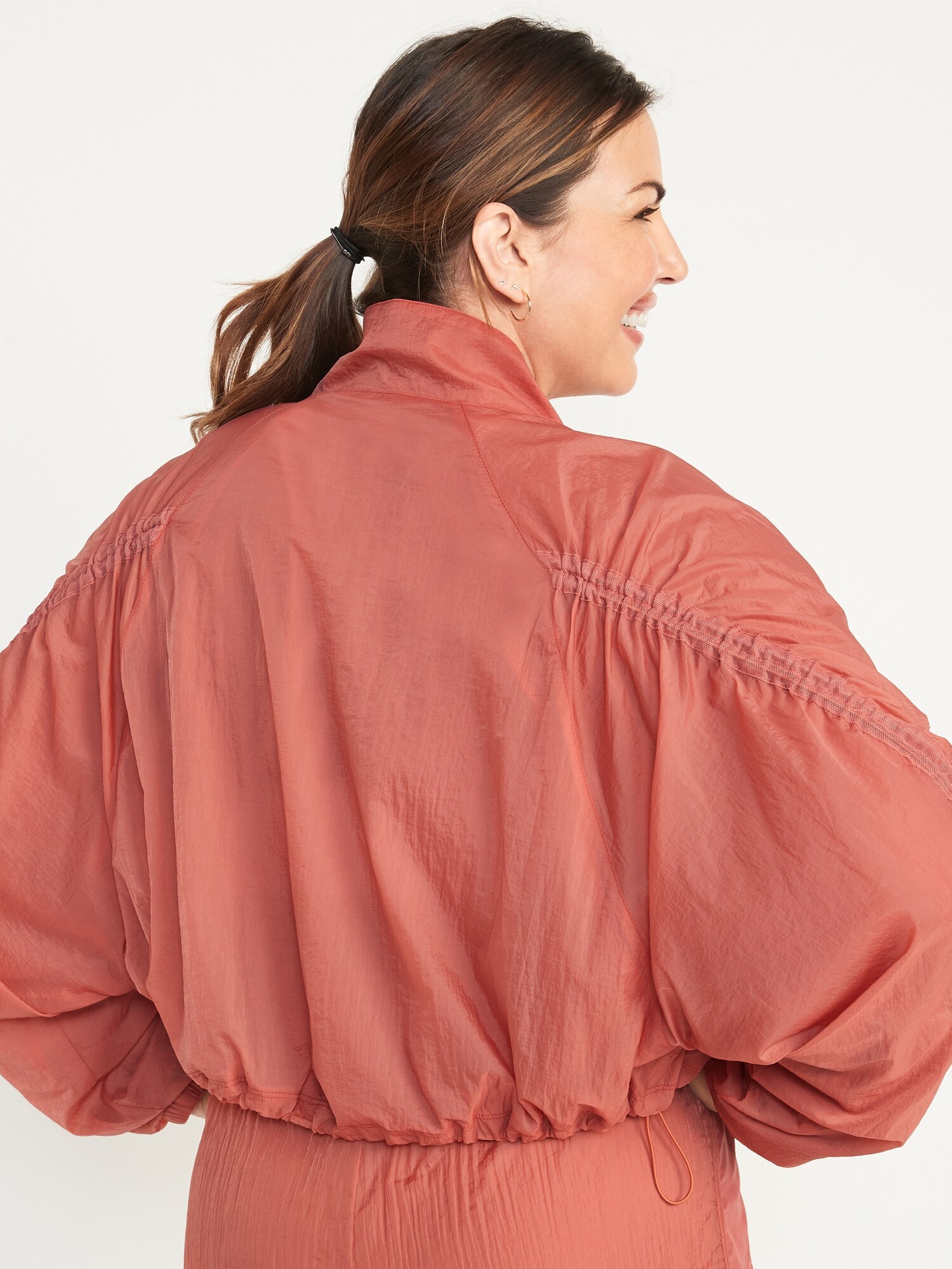 Cropped Lightweight WaterRepellent Run Jacket Old Navy