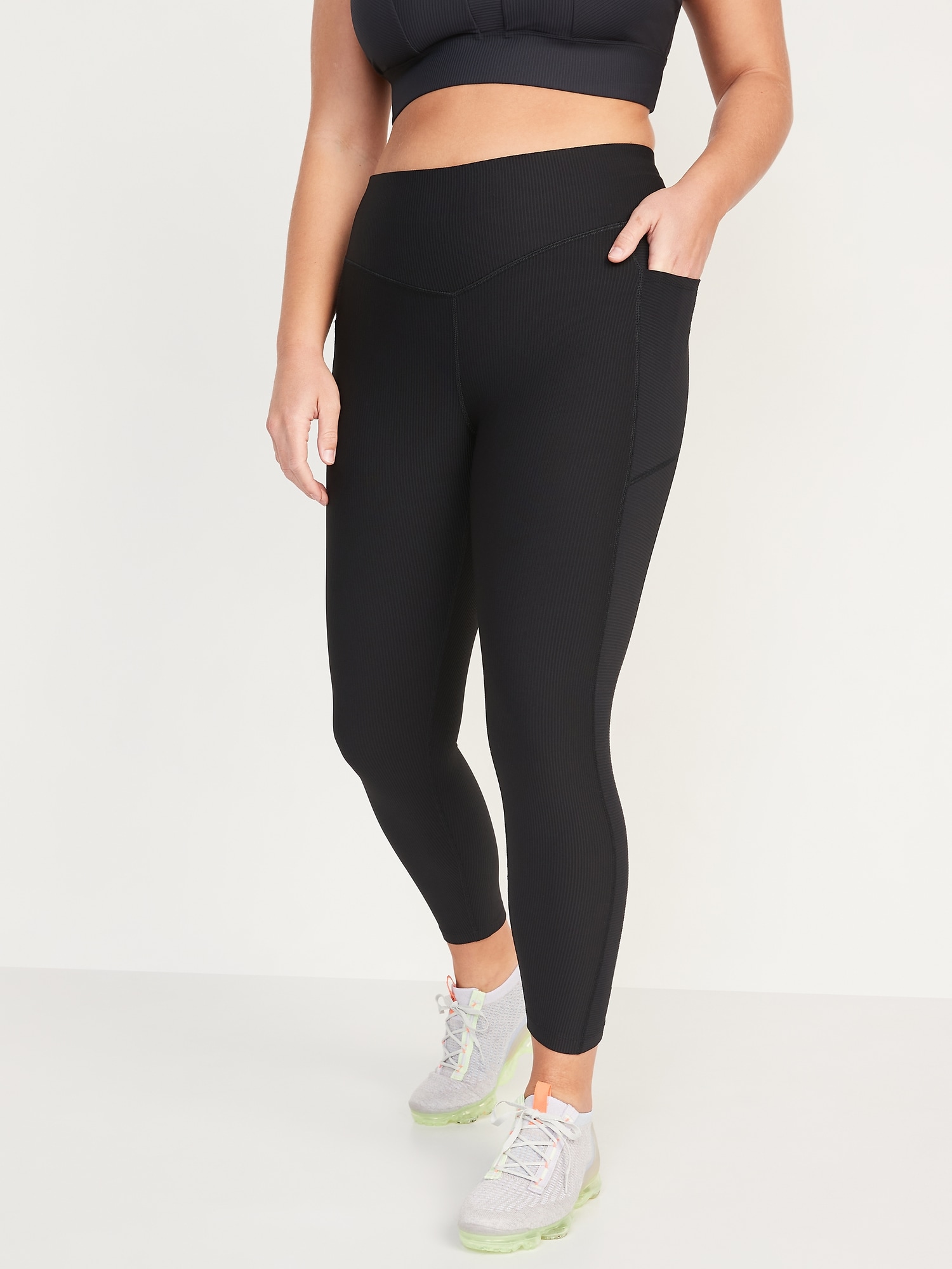 Women's Ribbed Legging with Pockets
