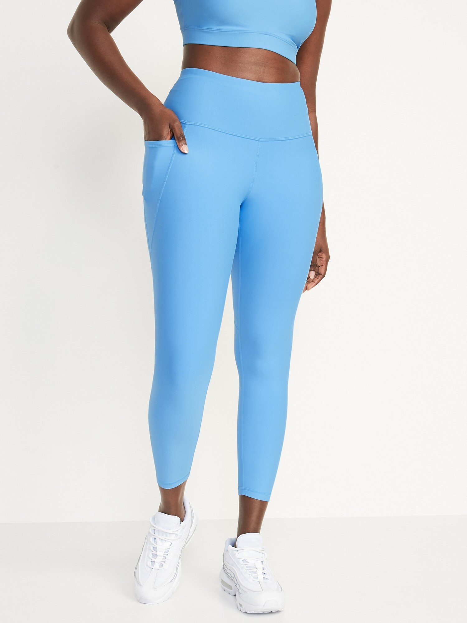 High-Waisted PowerSoft 7/8 Leggings | Old Navy