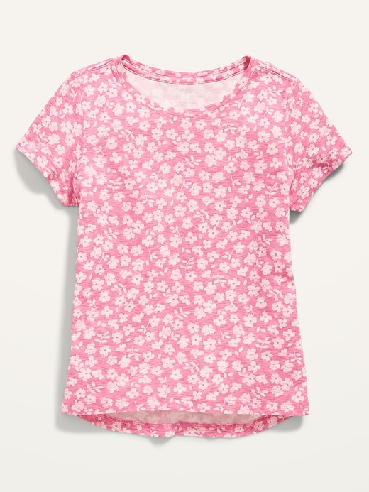 View large product image 1 of 1. Softest Short-Sleeve Printed T-Shirt for Girls