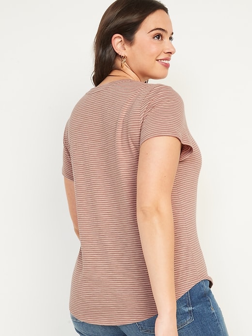 Image number 6 showing, Short-Sleeve EveryWear Striped Slub-Knit T-Shirt