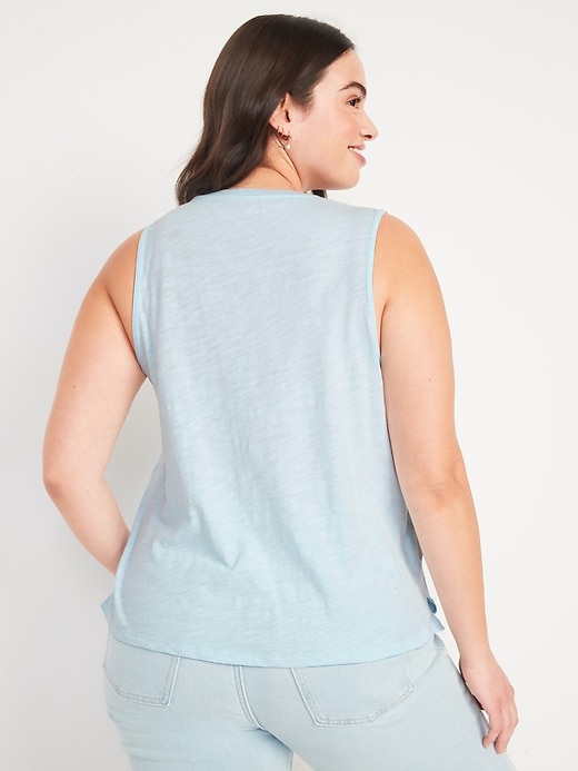 Image number 6 showing, EveryWear Slub-Knit Sleeveless T-Shirt
