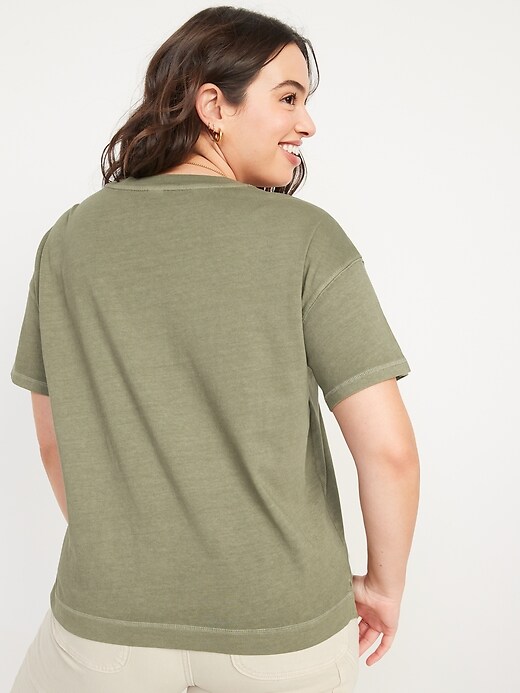 Image number 6 showing, Short-Sleeve Vintage Easy T-Shirt for Women