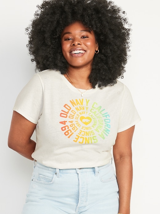Image number 5 showing, Short-Sleeve Rainbow Logo Graphic T-Shirt