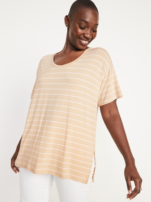 Image number 5 showing, Luxe Scoop-Neck Tunic T-Shirt