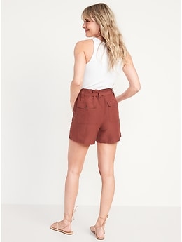 Paper bag shorts deals old navy