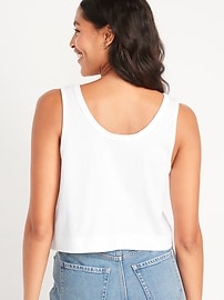 Vintage Cropped Tank Top for Women