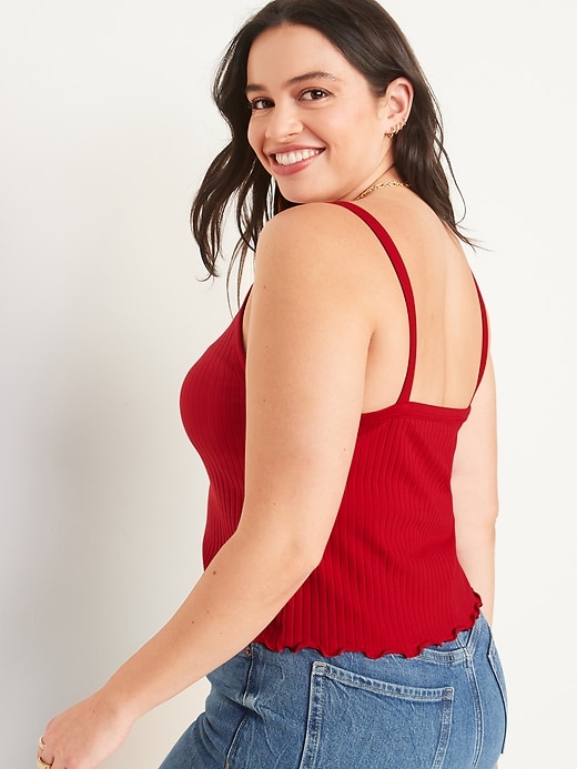 Image number 6 showing, Fitted Ribbed Tank Top
