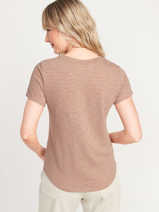 Image number 2 showing, Short-Sleeve EveryWear Striped Slub-Knit T-Shirt
