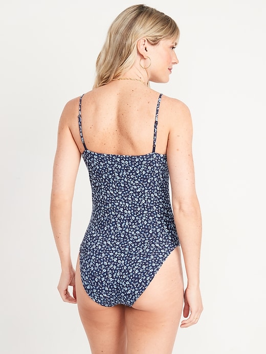 Image number 2 showing, Fitted Floral-Print Bodysuit for Women