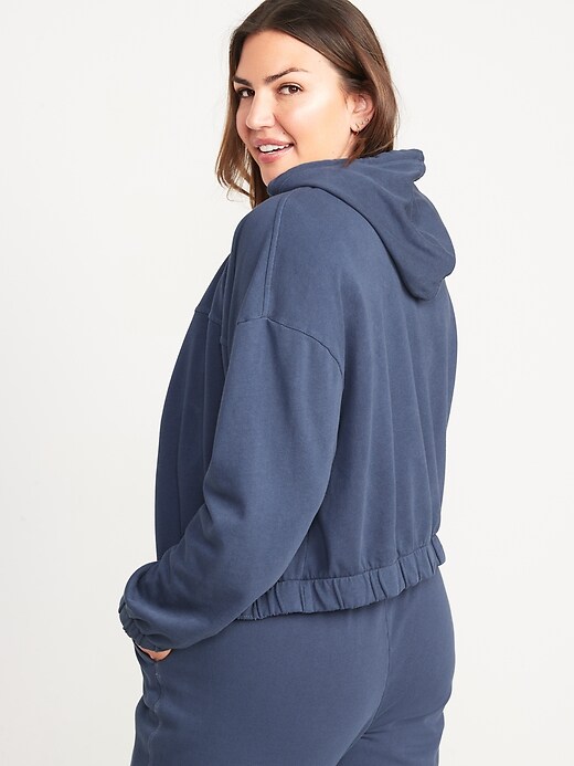 Image number 6 showing, Long-Sleeve Vintage Cropped Hoodie for Women