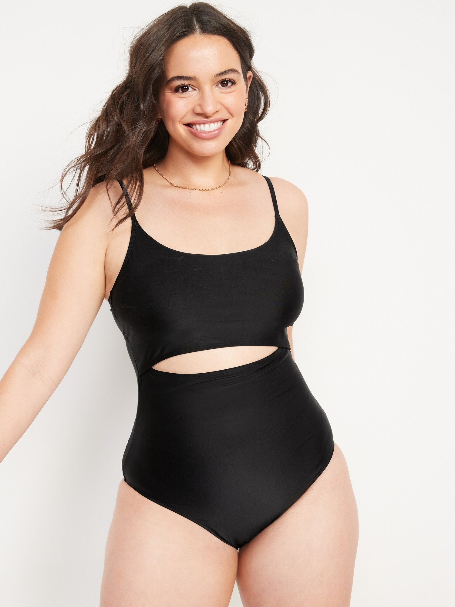 Cutout One Piece Swimsuit Old Navy