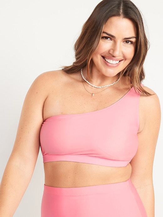 Image number 5 showing, One-Shoulder Swim Top