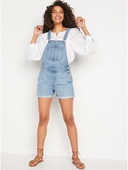 gap womens overall shorts